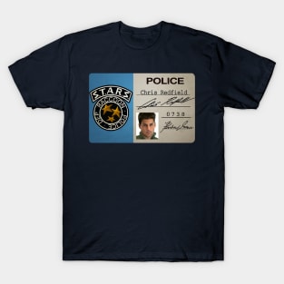 Chris Redfield - Raccoon police Dept. - Photo ID T-Shirt